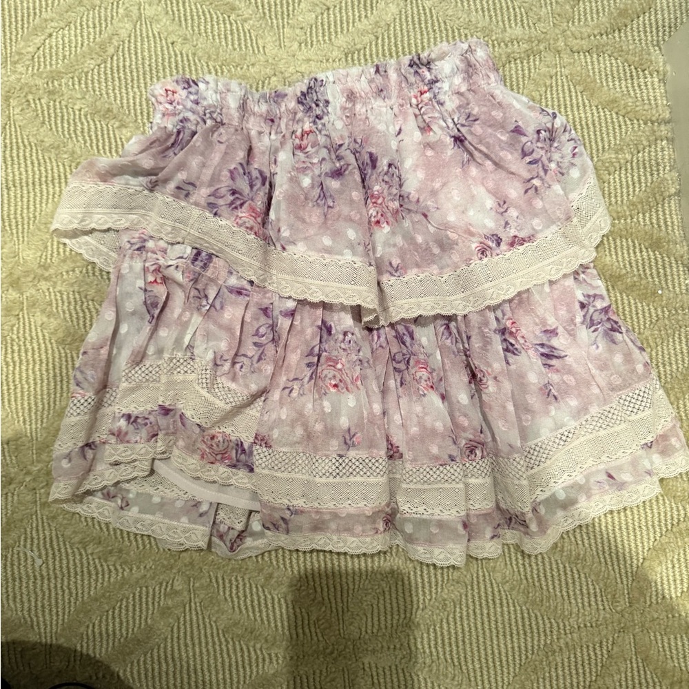 Loveshackfancy mini skirt